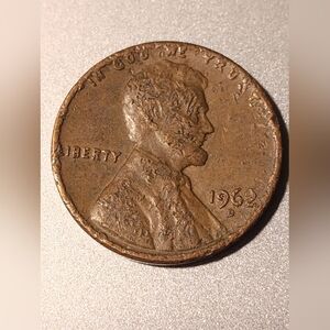 1962 D Lincoln Penny Head Letters Too Close Merged InTo Rim Meltdowns Dents